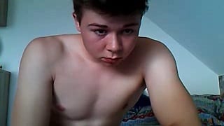 Chubby boy webcam wank